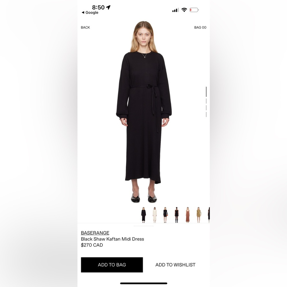 Baserange Shaw Black Maxi Dress